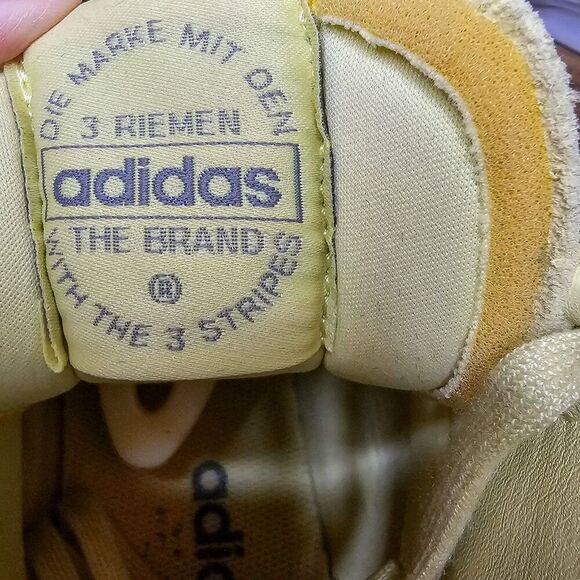 Adidas Basket Prof! Yellow Leather Suede High-Tops Women's Size 8 1/2 - Picture 12 of 16